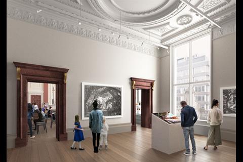David Chipperfield / Royal Academy's Burlington Gardens: Visualisation of Architecture Studio in 2018